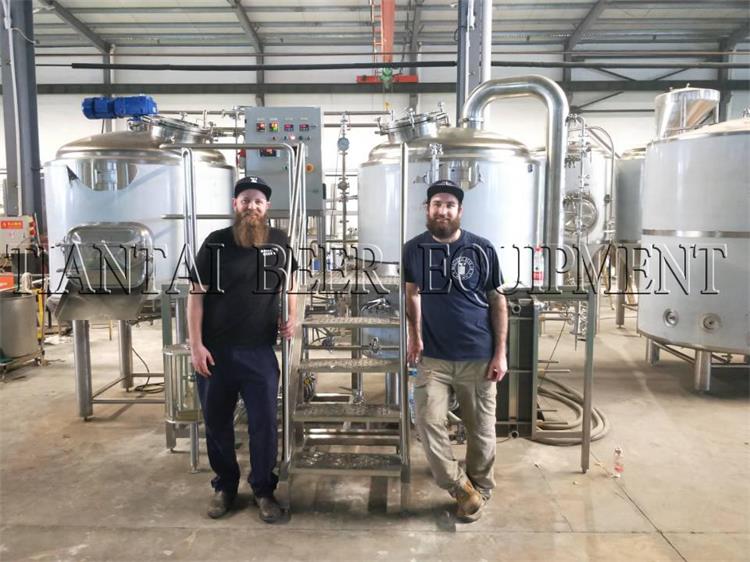 <b>Australia clients inspecting their 500L Brewhouse</b>
